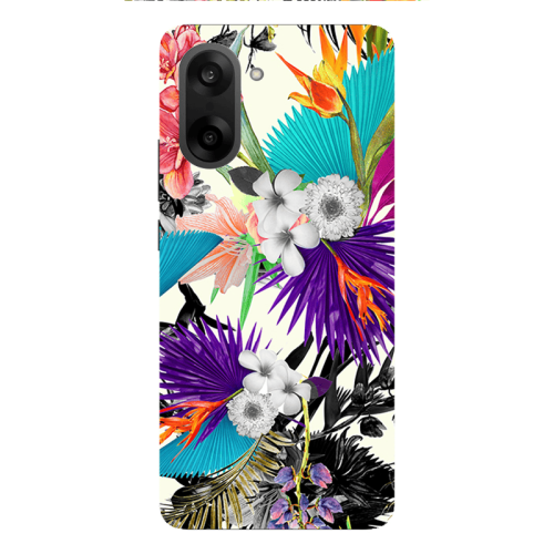Oneplus Nord CE 5 Sea flowers Transparent Silicone TPU Θήκη